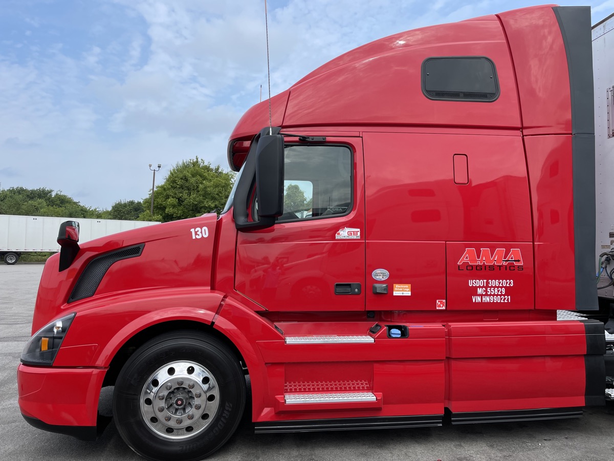 red ama logistics truck in bowling green ky